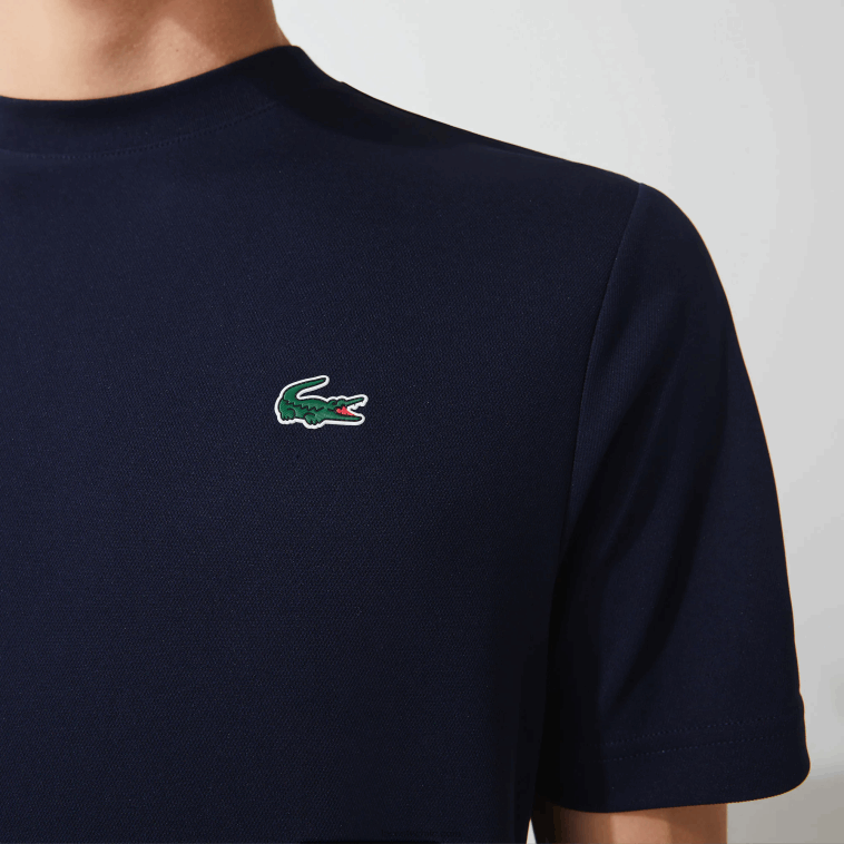 hombres Lacoste azul marino 166 camiseta sport piqué transpirable N6XZ2670