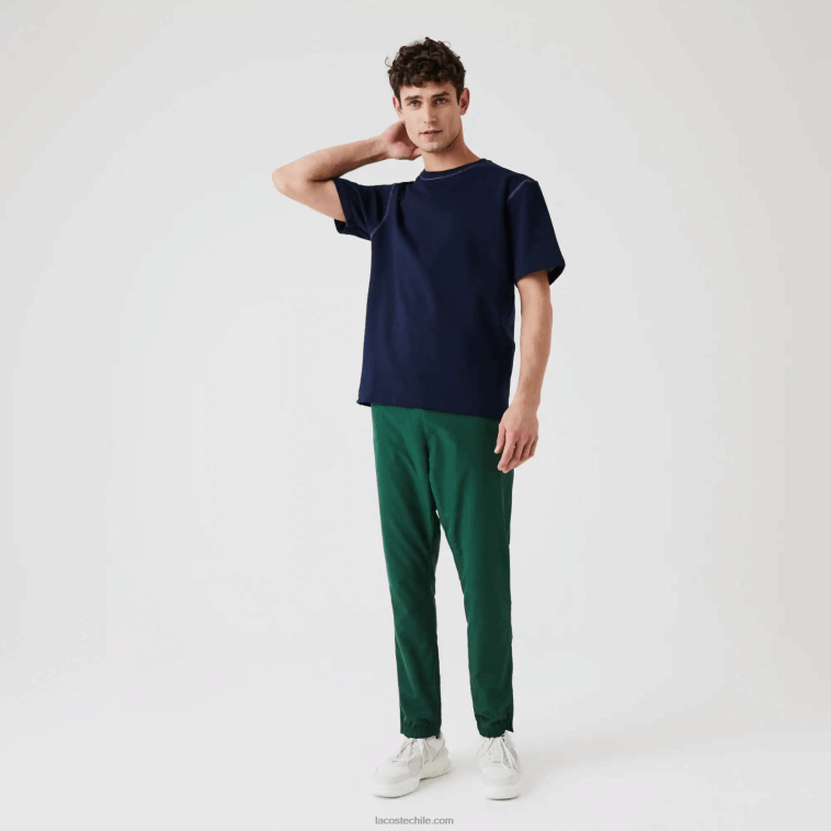 hombres Lacoste azul marino ge5 camiseta reversible de piqué de mezcla de algodón N6XZ2918