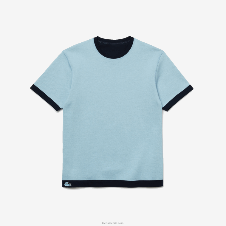 hombres Lacoste azul marino ge5 camiseta reversible de piqué de mezcla de algodón N6XZ2918