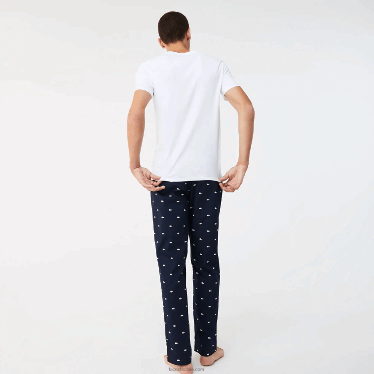 hombres Lacoste blanco 001 Pack de 3 camisetas lisas N6XZ21345