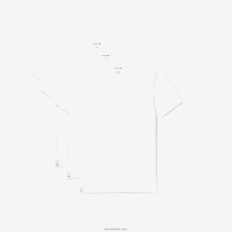hombres Lacoste blanco 001 Pack de 3 camisetas lisas N6XZ21345