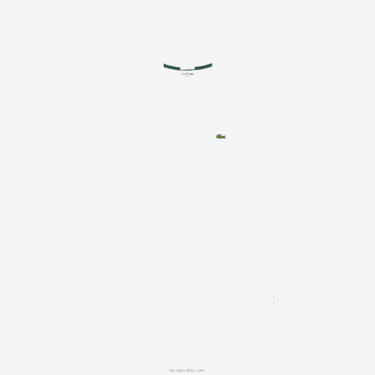 hombres Lacoste blanco 001 camiseta de algodón orgánico con cuello redondo N6XZ295