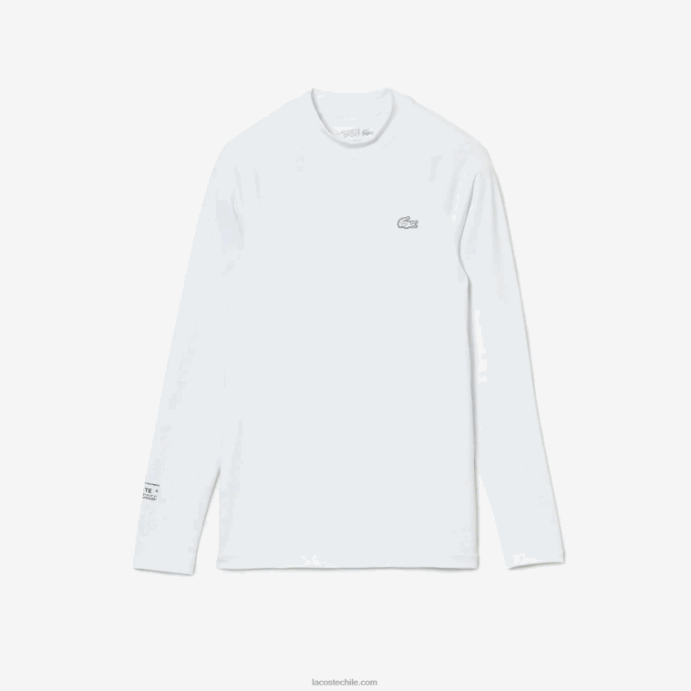 hombres Lacoste blanco 001 camiseta térmica deportiva N6XZ2877