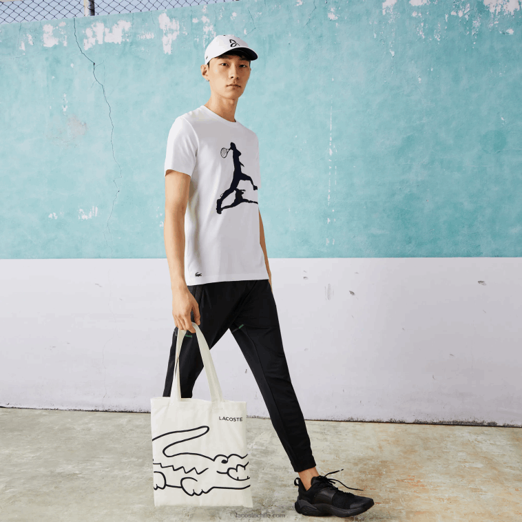 hombres Lacoste blanco 001 paquete sport x novak djokovic N6XZ21483