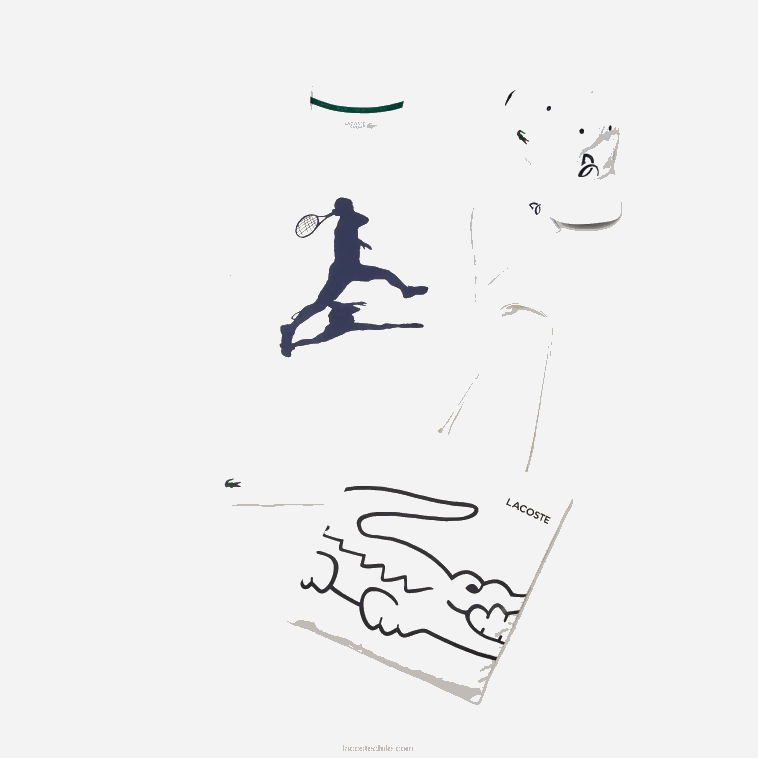 hombres Lacoste blanco 001 paquete sport x novak djokovic N6XZ21483