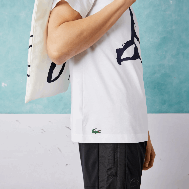 hombres Lacoste blanco 001 paquete sport x novak djokovic N6XZ21483