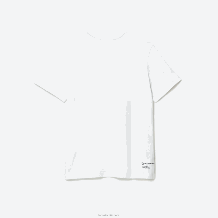 hombres Lacoste blanco 001 playera regular fit de jersey de algodón N6XZ2103
