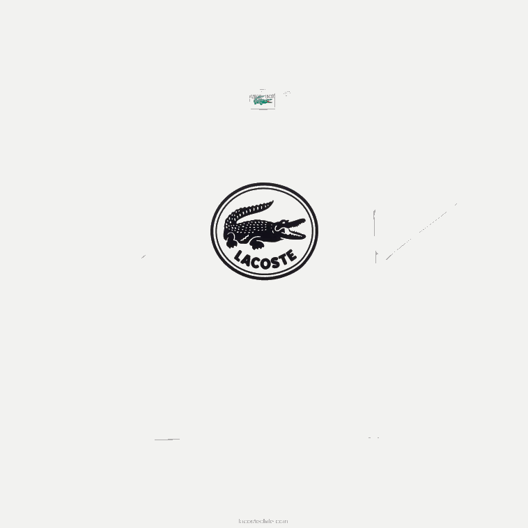 hombres Lacoste blanco 70v camiseta de algodón con cuello redondo y logo estampado en 3d N6XZ2906