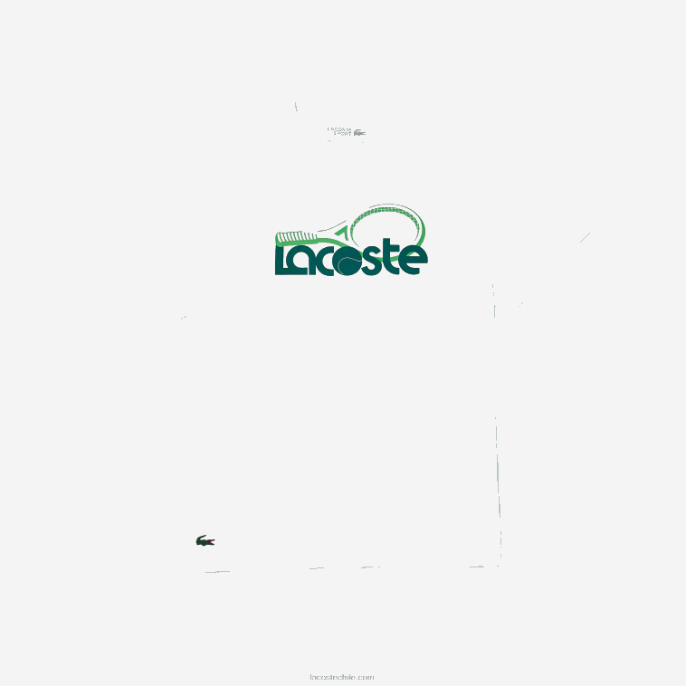 hombres Lacoste blanco verde v7e Camiseta deportiva transpirable con estampado de tenis y cuello redondo N6XZ2792