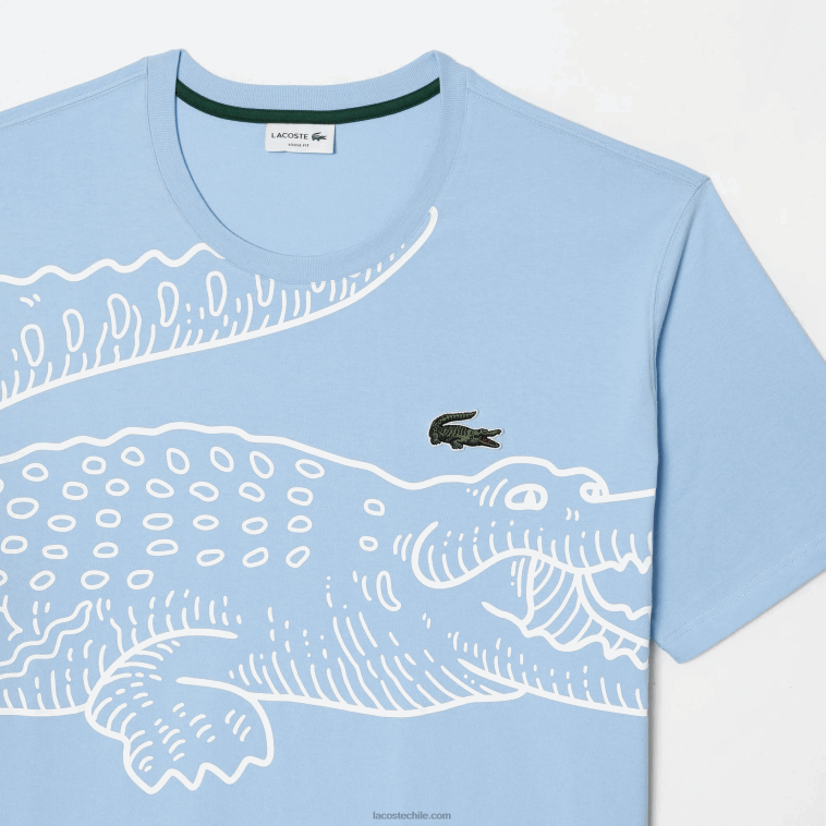 hombres Lacoste hbp azul camiseta de corte holgado de algodón - tallas grandes - alta N6XZ2135
