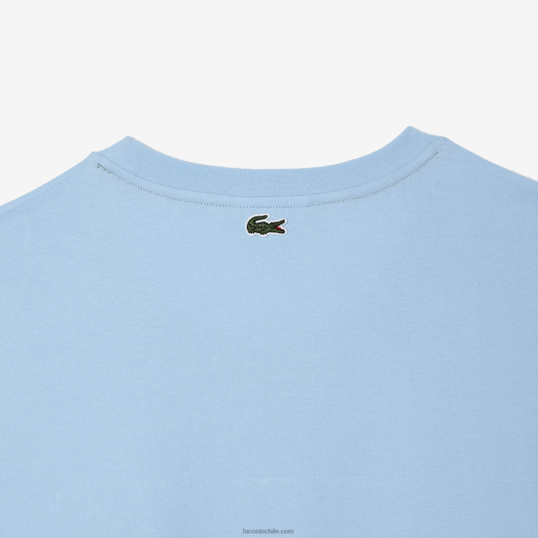hombres Lacoste hbp azul camiseta de corte holgado de algodón - tallas grandes - alta N6XZ2135
