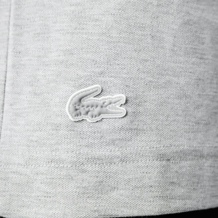 hombres Lacoste lomo gris cca playera de piqué regular fit con logo N6XZ2561