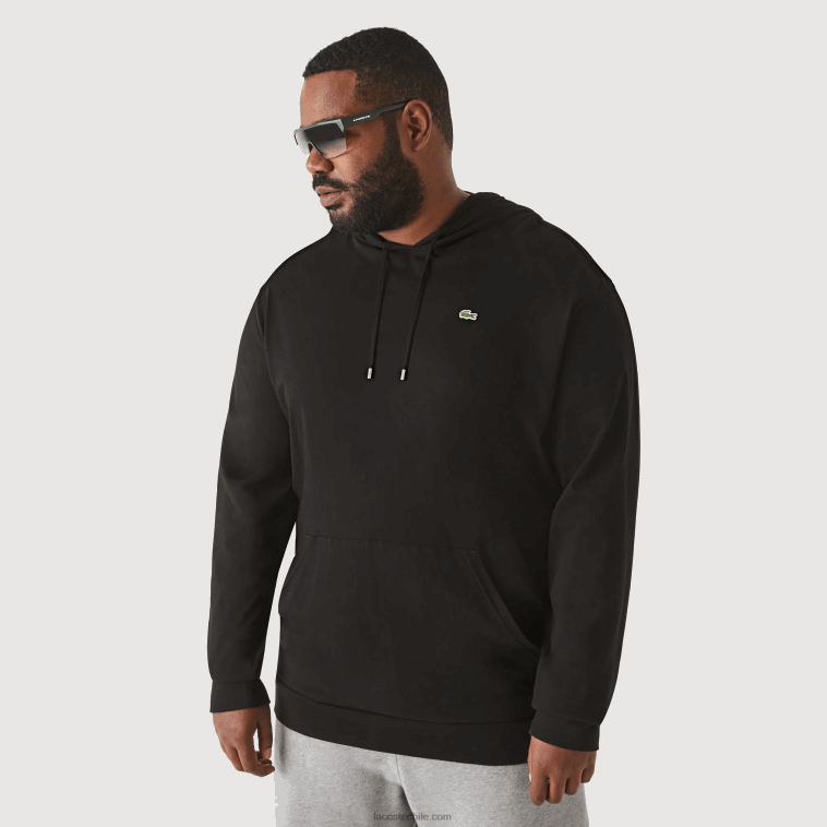 hombres Lacoste negro 031 camiseta con capucha xl regular fit N6XZ2723
