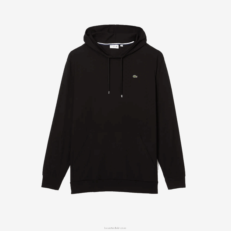 hombres Lacoste negro 031 camiseta con capucha xl regular fit N6XZ2723
