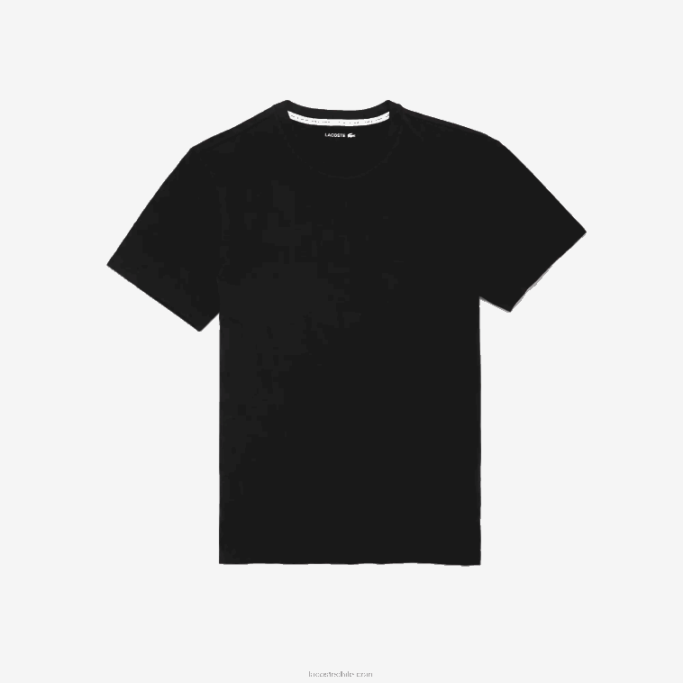 hombres Lacoste negro 031 camiseta de salón de manga corta N6XZ21383