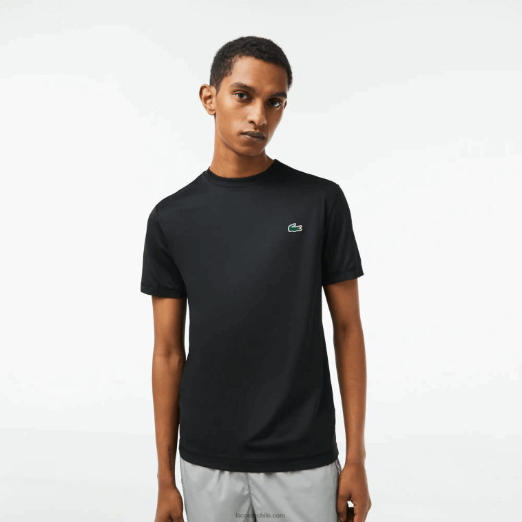 hombres Lacoste negro 031 camiseta sport slim fit de punto elástico N6XZ2118