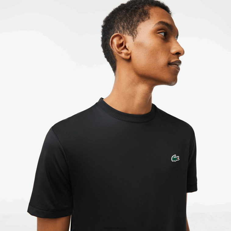 hombres Lacoste negro 031 camiseta sport slim fit de punto elástico N6XZ2118