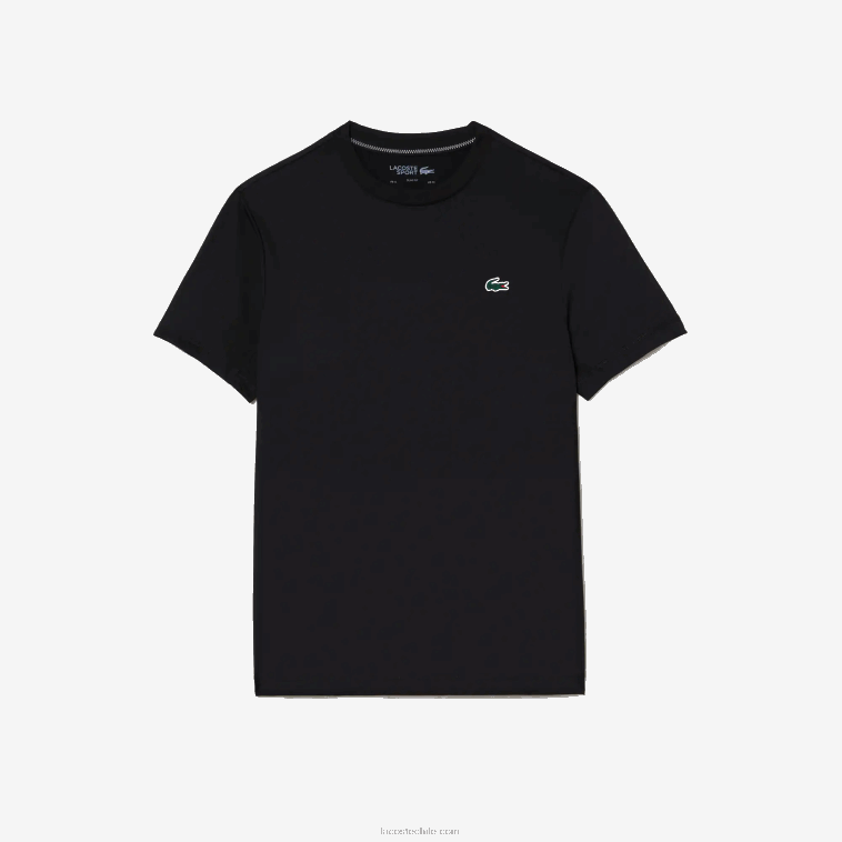 hombres Lacoste negro 031 camiseta sport slim fit de punto elástico N6XZ2118