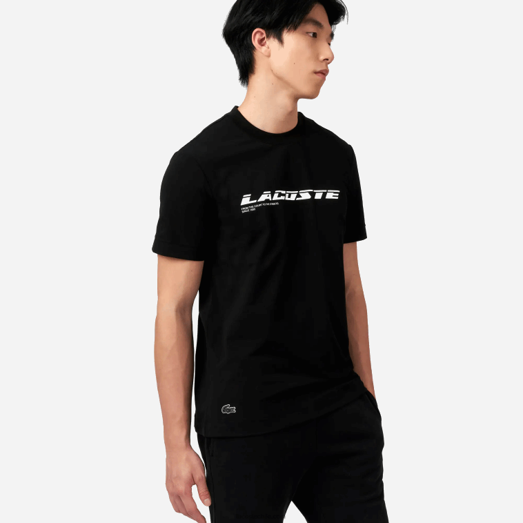hombres Lacoste negro 031 playera de piqué regular fit con logo N6XZ2560