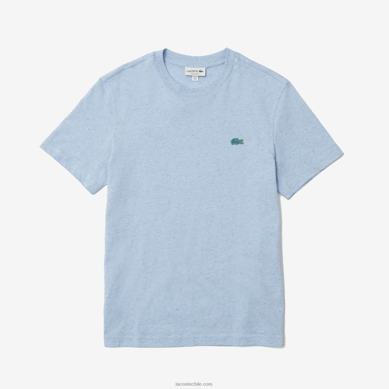 hombres Lacoste turquesa 733 camiseta regular fit de punto de algodón con estampado moteado N6XZ2747