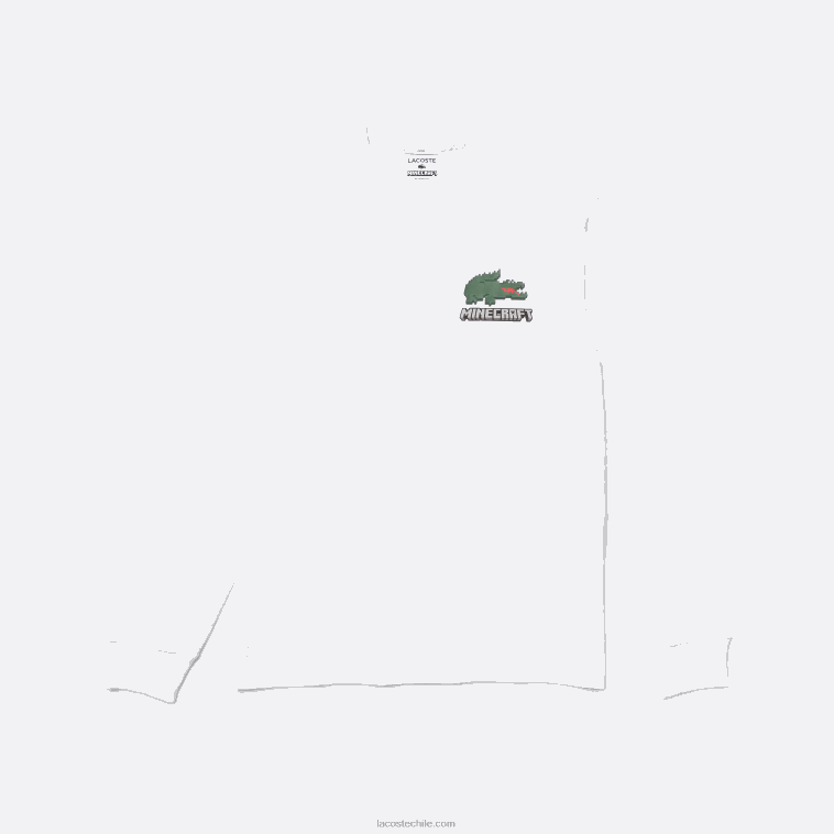 hombresblanco 001 camiseta lacoste x minecraft algodón orgánico N6XZ2939