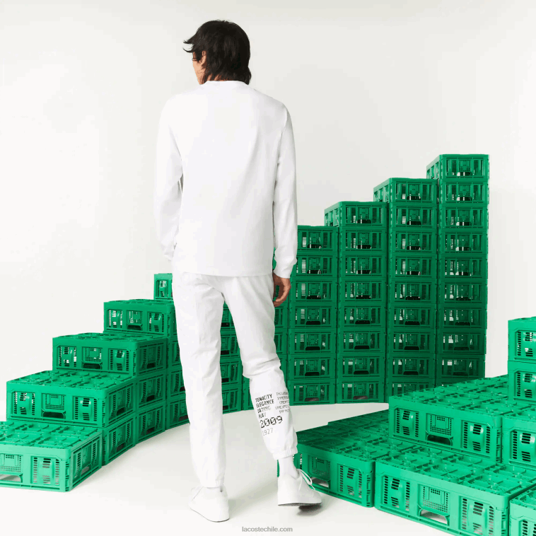 hombresblanco 001 camiseta lacoste x minecraft algodón orgánico N6XZ2939