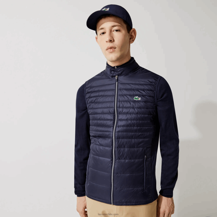 hombres Lacoste azul marino 5fs chaleco de golf deportivo ligero resistente al agua acolchado N6XZ21309 hombres Lacoste azul marino 5fs chaleco de golf deportivo ligero resistente al agua acolchado N6XZ21309