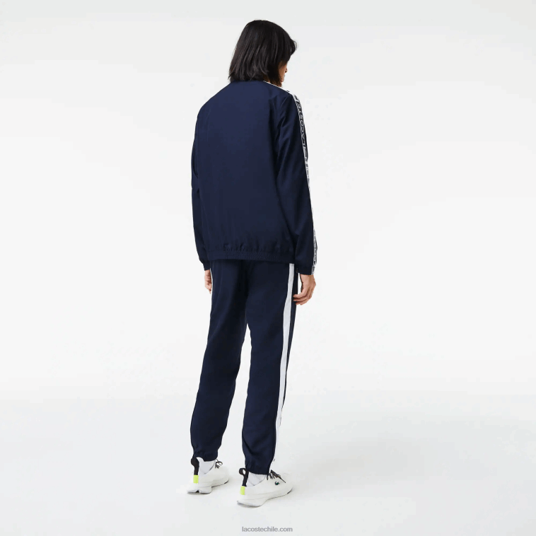 hombres Lacoste azul marino 423 chándal de tenis con estampado deportivo N6XZ21172
