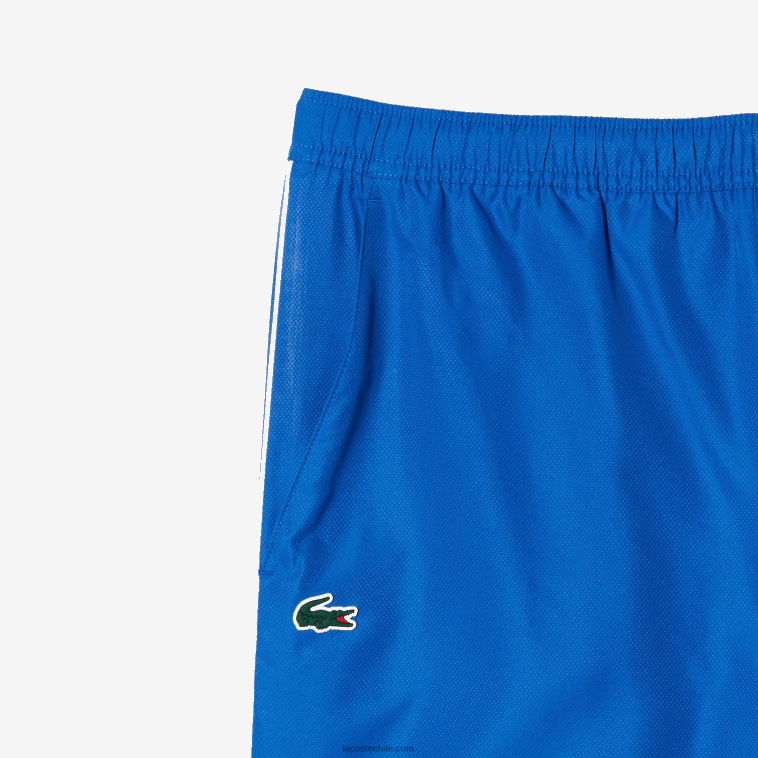 hombres Lacoste blanco azul blanco wmi jogger de tenis regular fit N6XZ2341