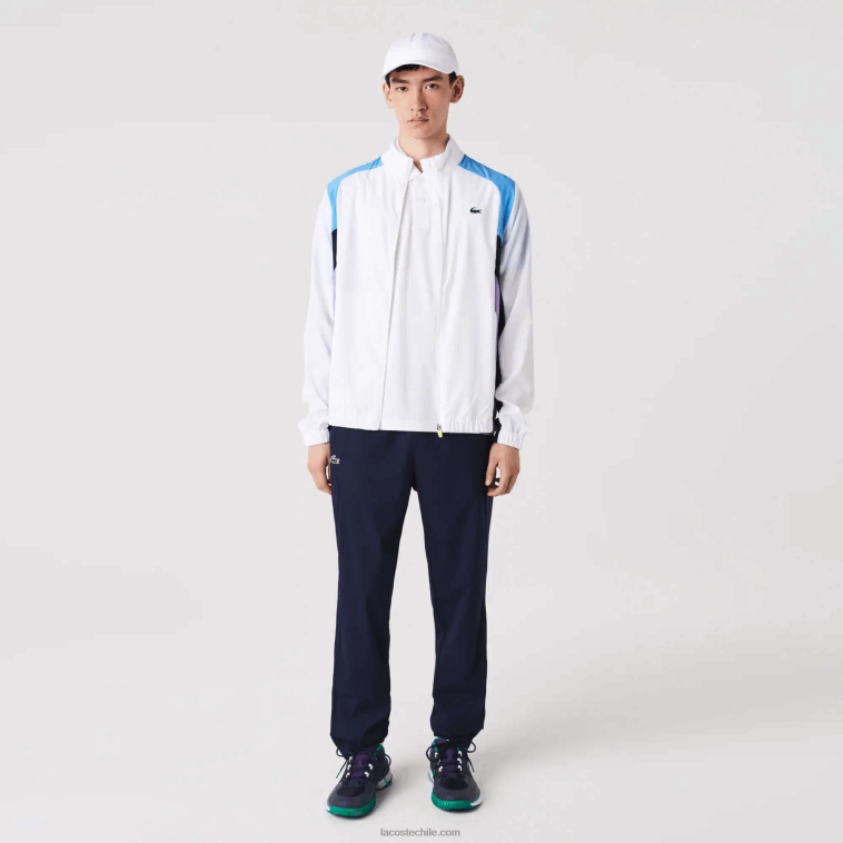 hombres Lacoste blanco morado azul marino y03 chándal deportivo de tenis con bloques de color N6XZ2996 hombres Lacoste blanco morado azul marino y03 chándal deportivo de tenis con bloques de color N6XZ2996