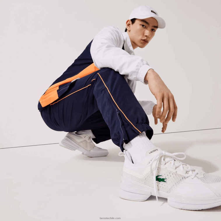 hombres Lacoste blanco naranja azul marino 8ty chándal deportivo con bloques de colores N6XZ21156 hombres Lacoste blanco naranja azul marino 8ty chándal deportivo con bloques de colores N6XZ21156