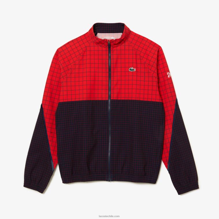 hombres Lacoste bqs rojo azul marino conjunto jogger tennis x novak djokovic N6XZ2268