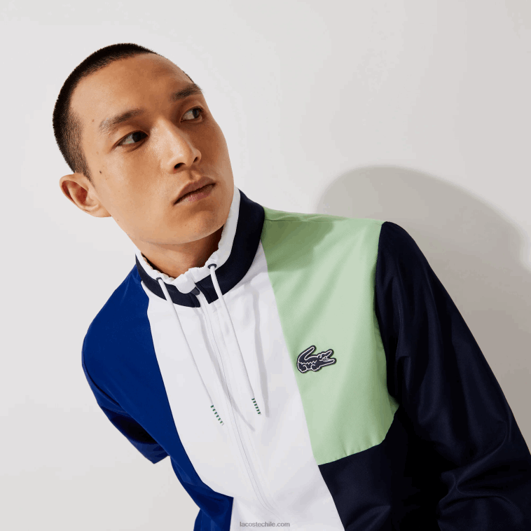 hombres Lacoste verde azul marino blanco cn1 chándal deportivo con bloques de color N6XZ21201