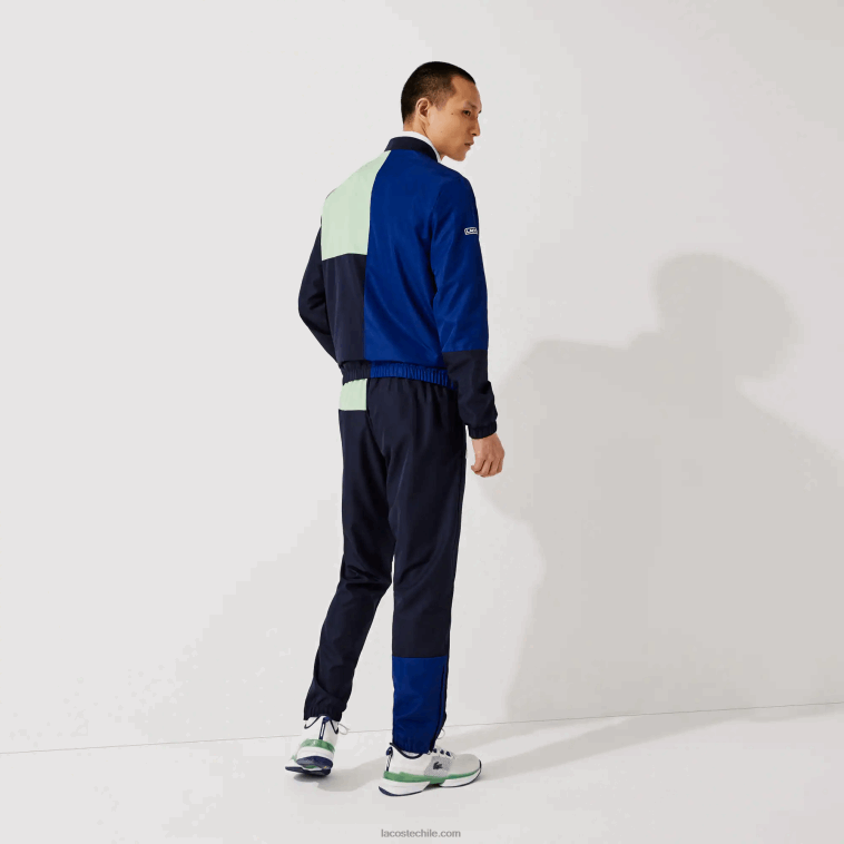 hombres Lacoste verde azul marino blanco cn1 chándal deportivo con bloques de color N6XZ21201