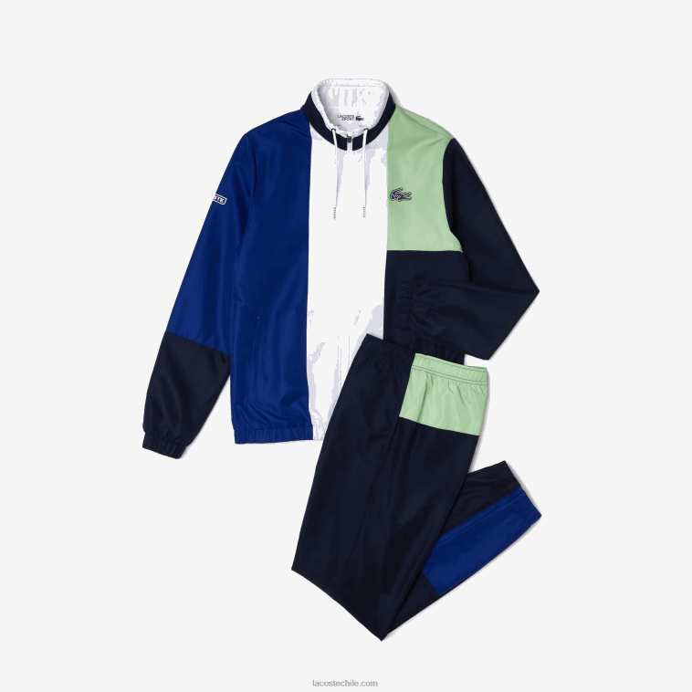 hombres Lacoste verde azul marino blanco cn1 chándal deportivo con bloques de color N6XZ21201