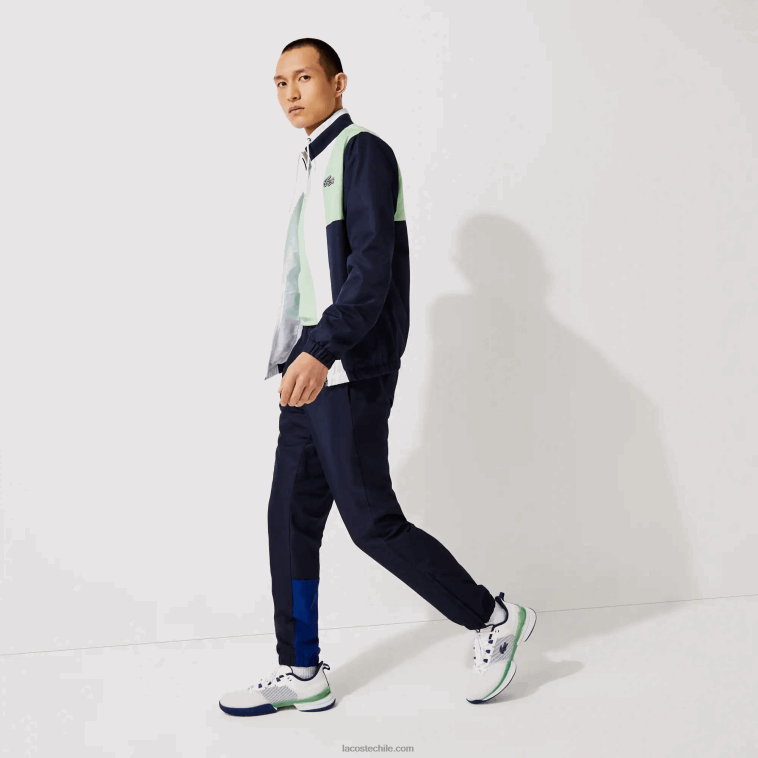hombres Lacoste verde azul marino blanco cn1 chándal deportivo con bloques de color N6XZ21201