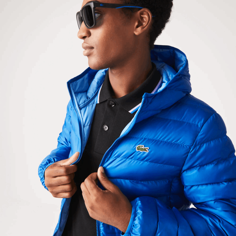 hombres Lacoste azul k1q chamarra capitonada con capucha N6XZ21264 hombres Lacoste azul k1q chamarra capitonada con capucha N6XZ21264