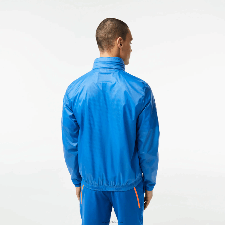 hombres Lacoste azul l99 chamarra con cremallera tennis x novak djokovic N6XZ2402