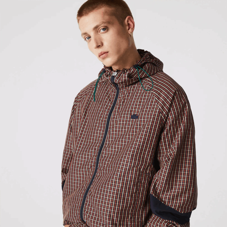 hombres Lacoste azul marino blanco qrn chamarra live a cuadros con cremallera y capucha N6XZ21278 hombres Lacoste azul marino blanco qrn chamarra live a cuadros con cremallera y capucha N6XZ21278