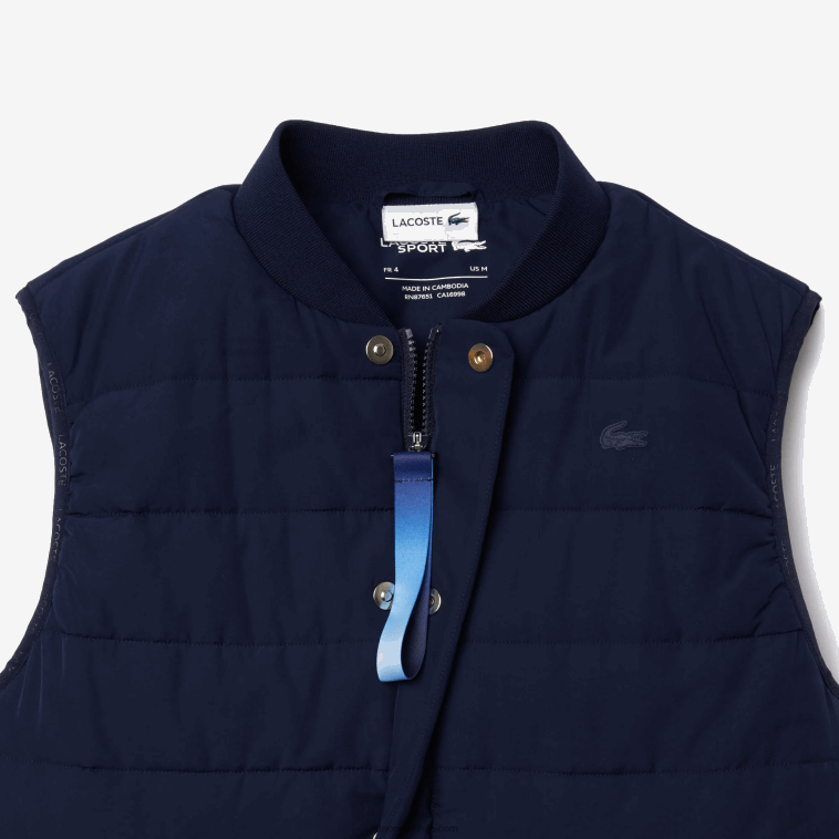 hombres Lacoste azul marino f65 chamarra chaleco sport x theo curin N6XZ21279