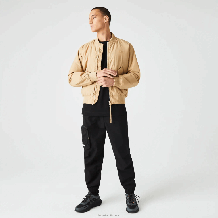 hombres Lacoste beige 02s chaqueta bomber acolchada con aislamiento N6XZ21243 hombres Lacoste beige 02s chaqueta bomber acolchada con aislamiento N6XZ21243
