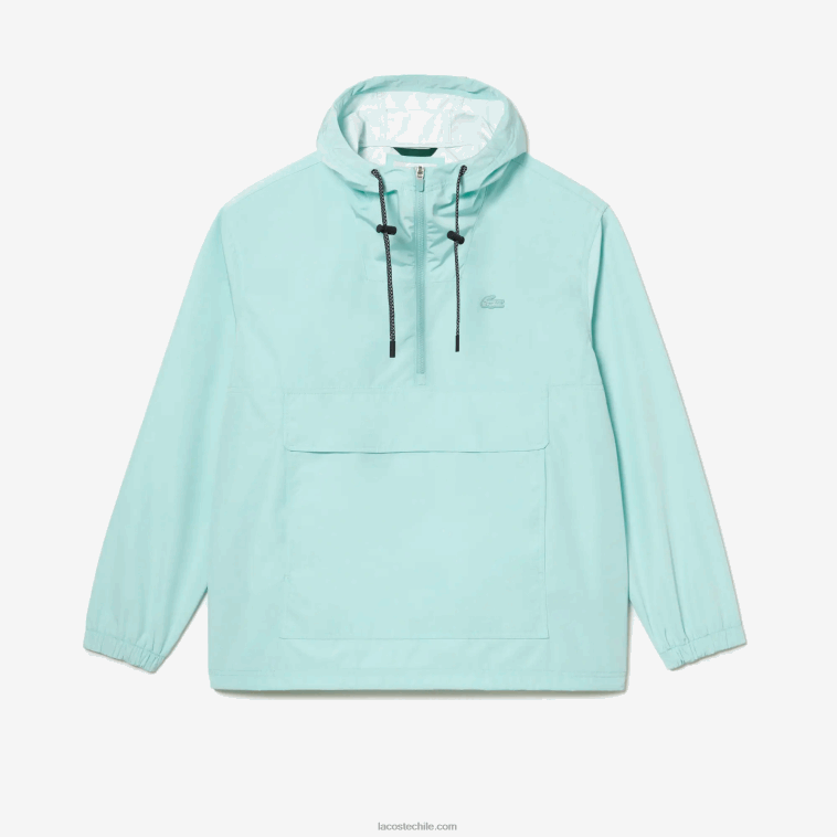 hombres Lacoste menta lgf chamarra corta con capucha N6XZ2393