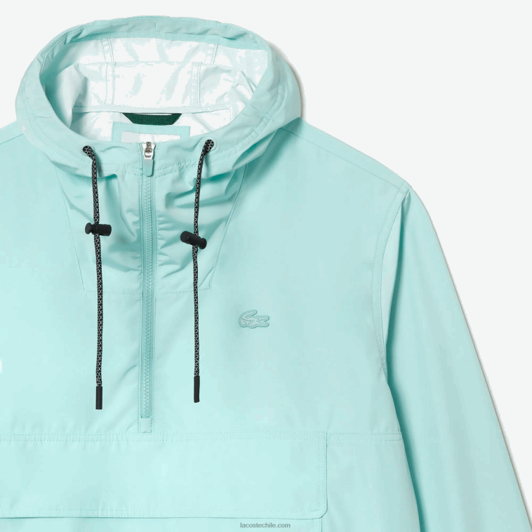 hombres Lacoste menta lgf chamarra corta con capucha N6XZ2393