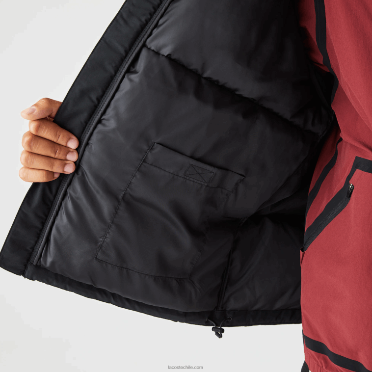 hombres Lacoste negro 031 chamarra acolchada repelente al agua N6XZ21210