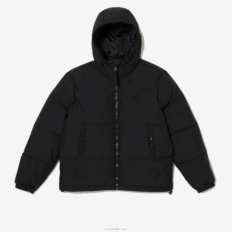 hombres Lacoste negro 031 chamarra acolchada repelente al agua N6XZ21210