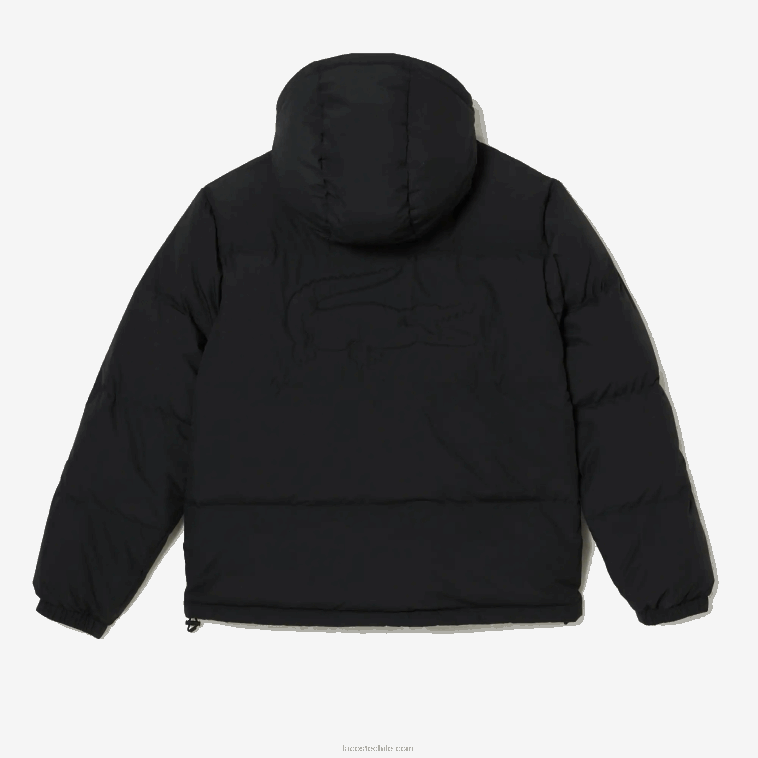 hombres Lacoste negro 031 chamarra acolchada repelente al agua N6XZ21210