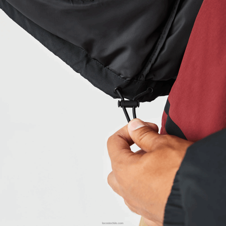 hombres Lacoste negro 031 chamarra acolchada repelente al agua N6XZ21210