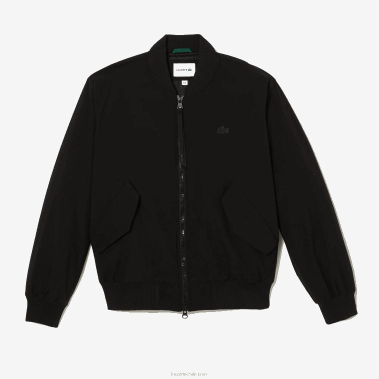 hombres Lacoste negro 031 chaqueta bomber acolchada con aislamiento N6XZ21242