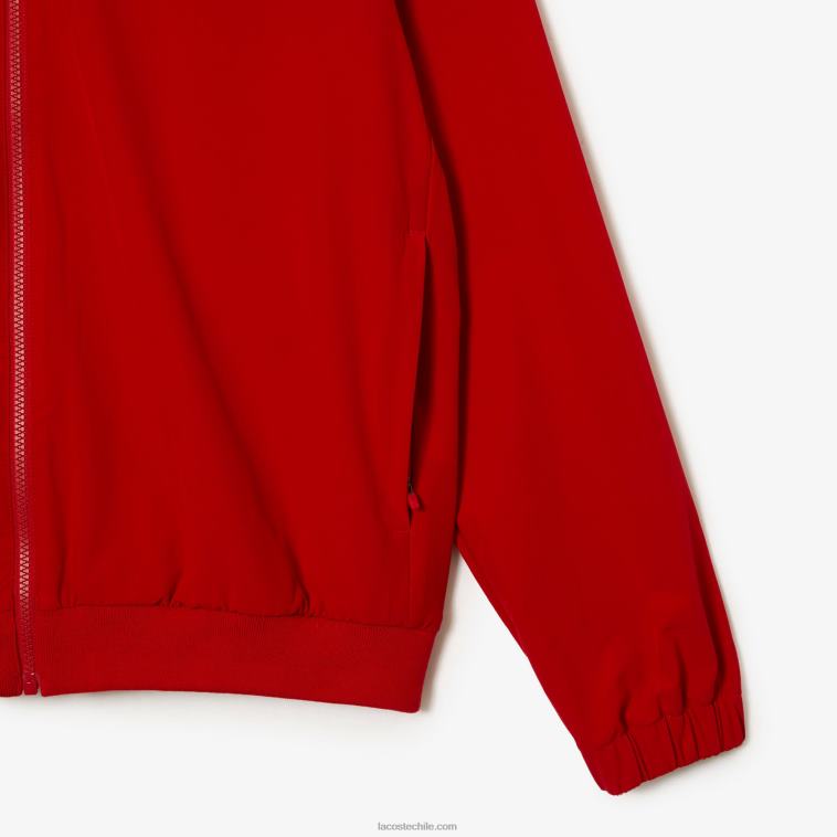 hombres Lacoste rojo púrpura trf chamarra sport x novak djokovic N6XZ21266