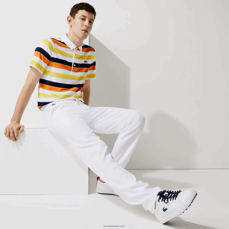 hombres Lacoste blanco 001 pantalones chinos deportivos elásticos de golf N6XZ21641 hombres Lacoste blanco 001 pantalones chinos deportivos elásticos de golf N6XZ21641